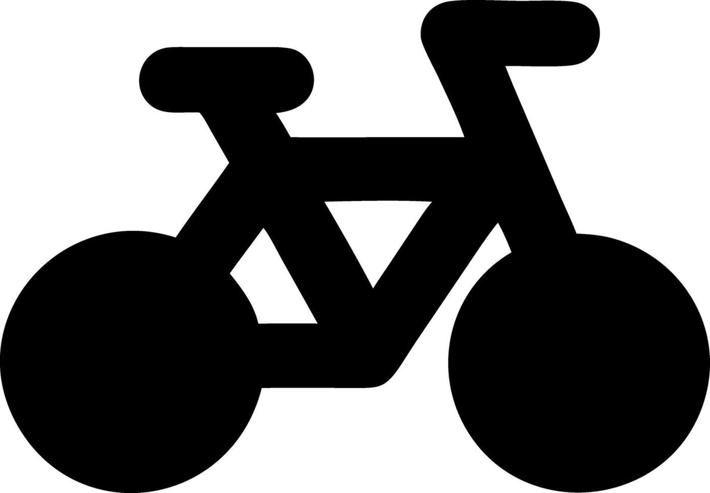 tricycle black fill icon vector
