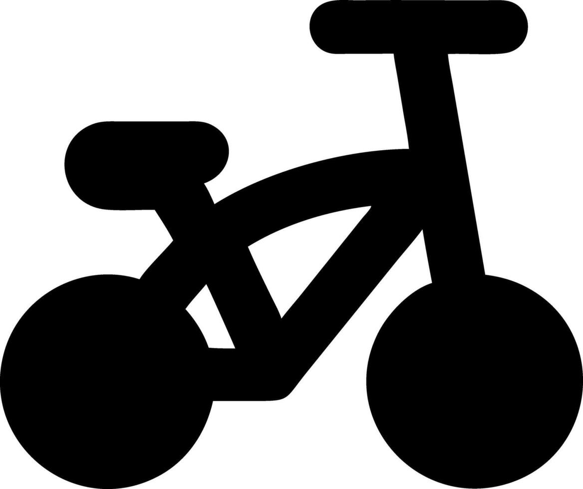 tricycle black fill icon vector