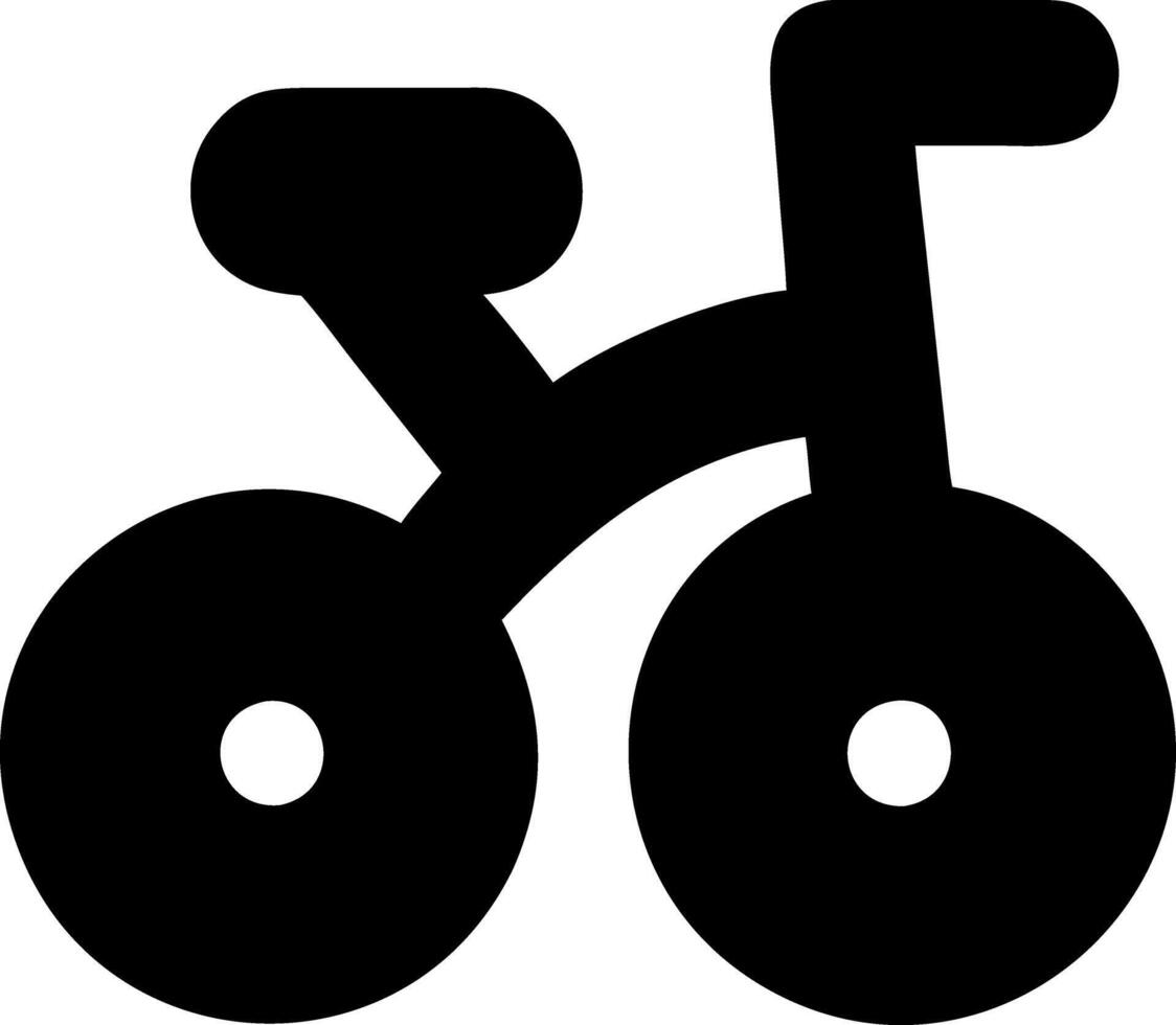 tricycle black fill icon vector