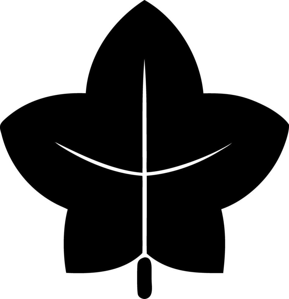 trillium black fill icon vector
