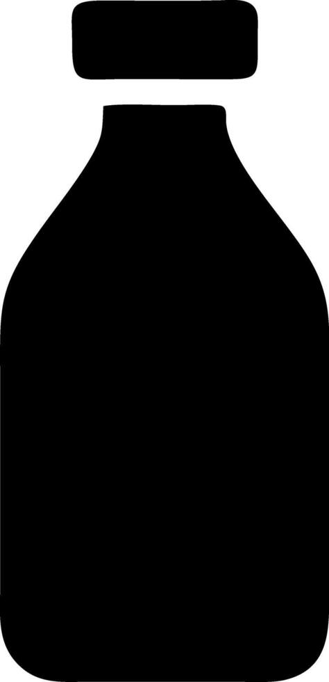 bottle black fill icon vector