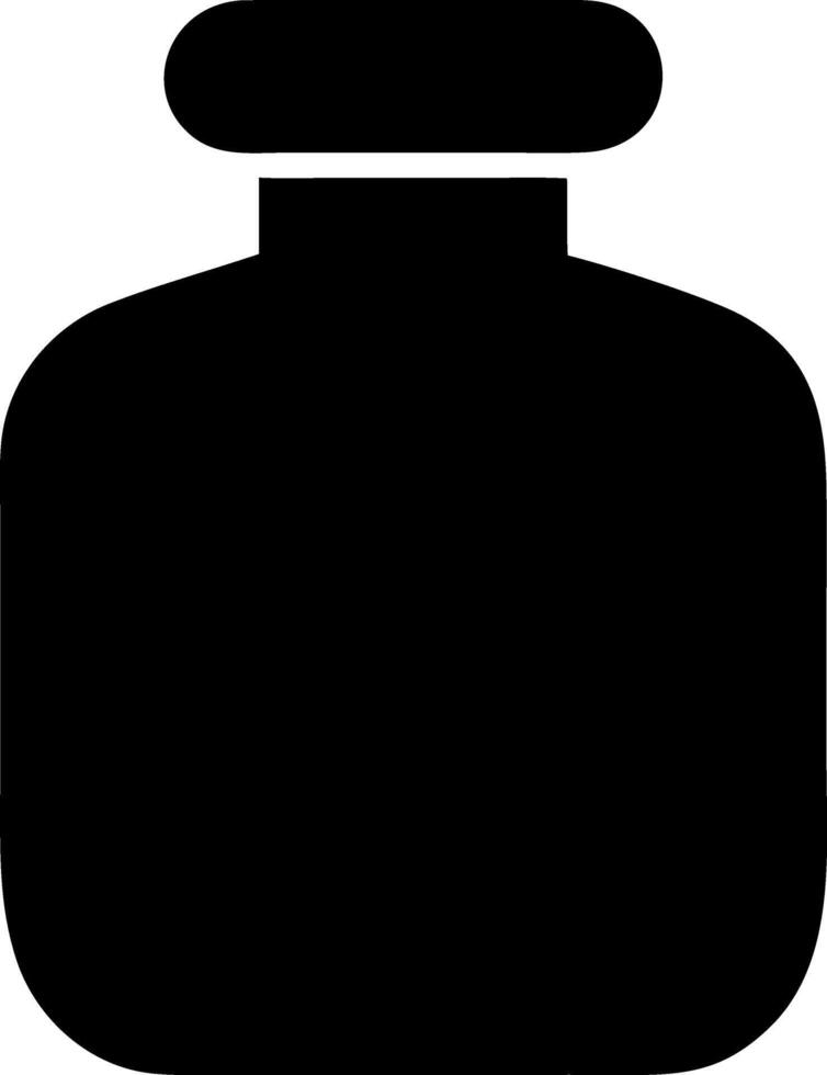 bottle black fill icon vector