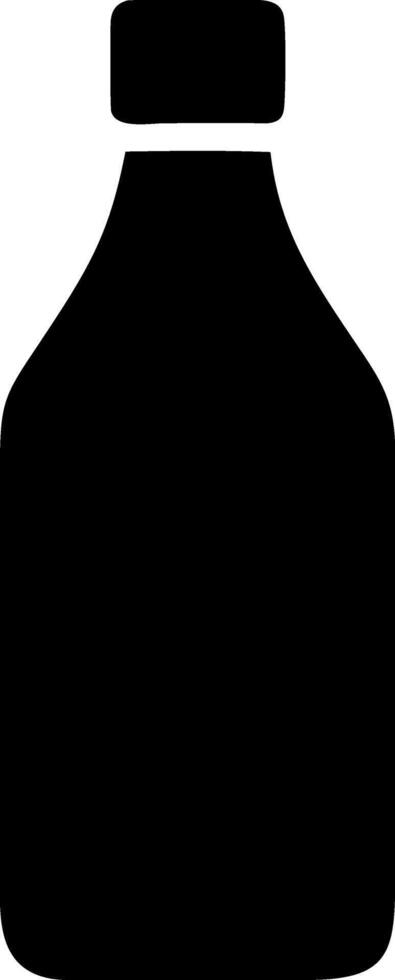 bottle black fill icon vector