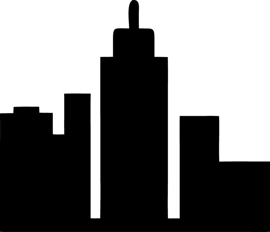 city black fill icon vector
