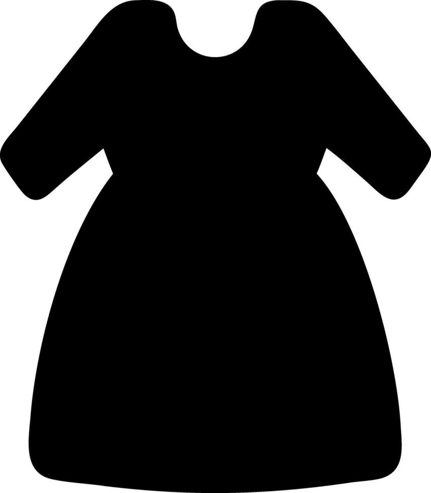 dress black fill icon vector