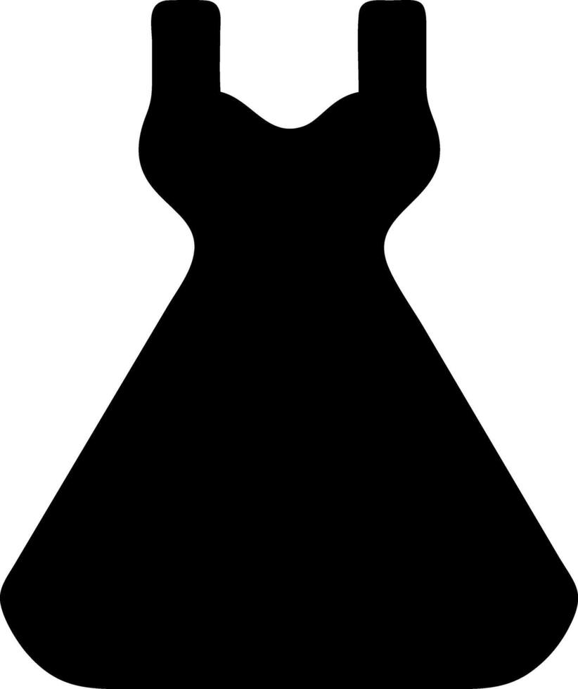dress black fill icon vector