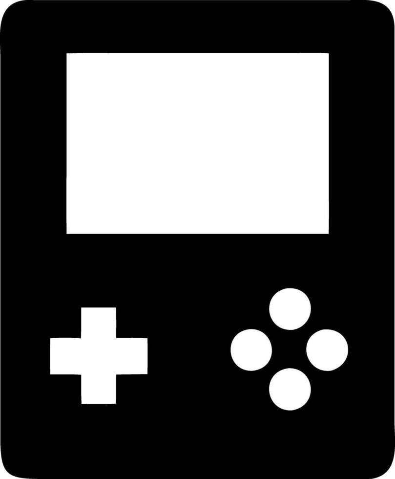 game console black fill icon vector