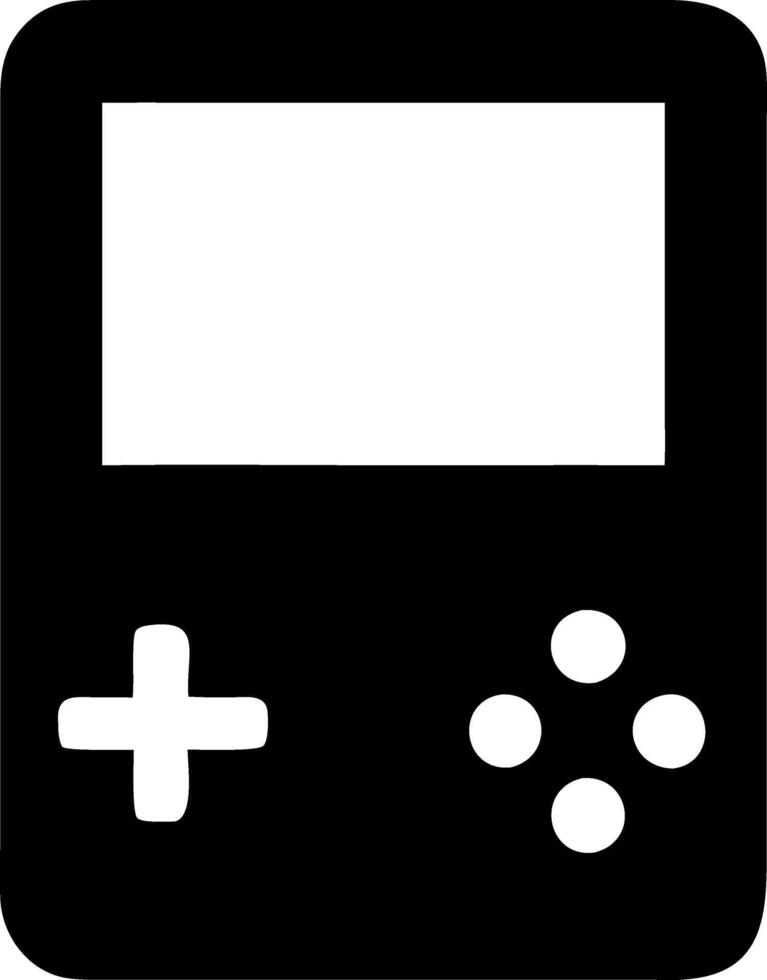 game console black fill icon vector
