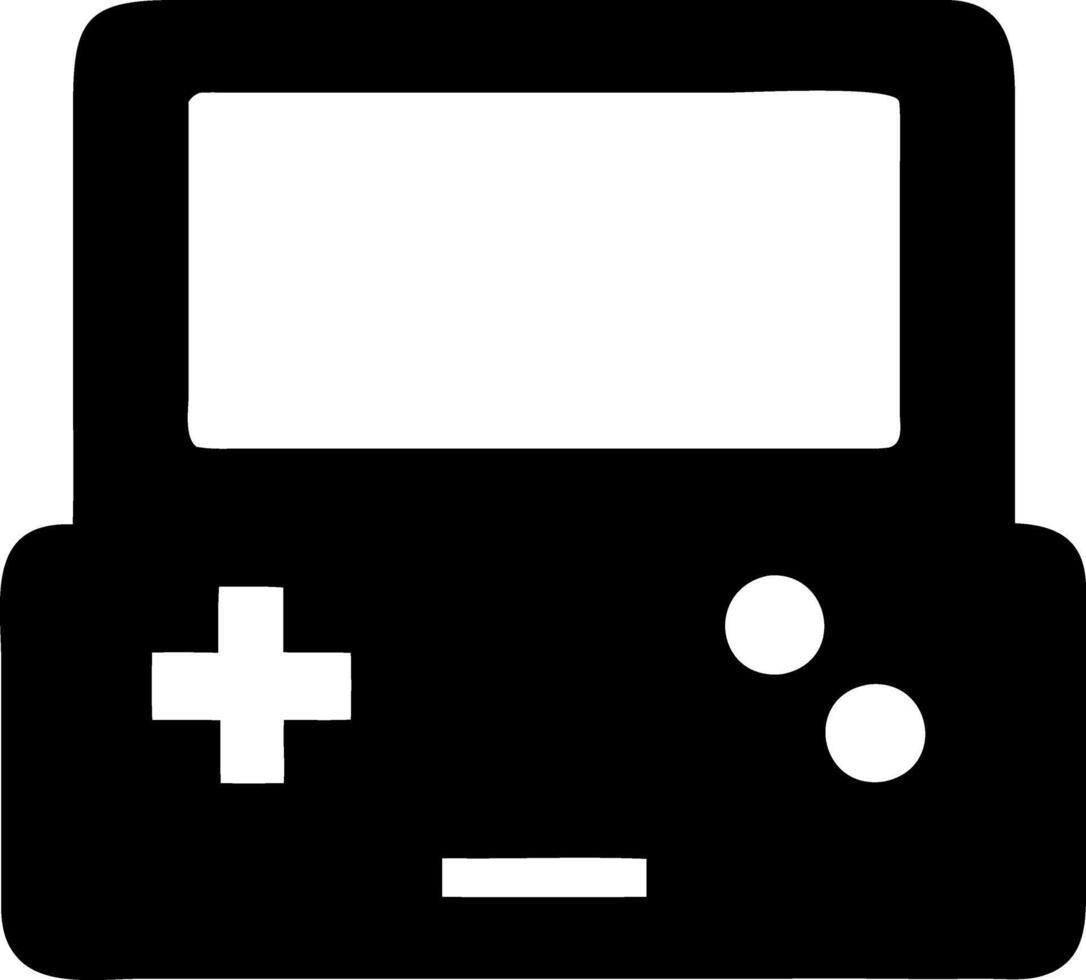 game console black fill icon vector