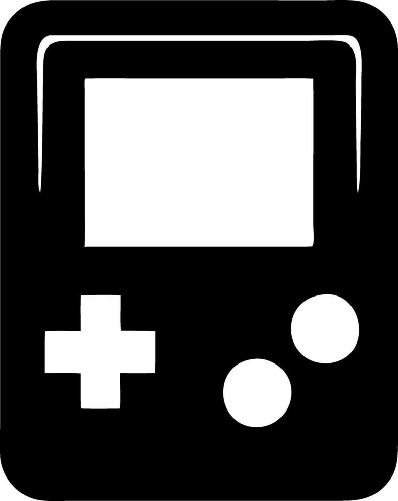 game console black fill icon vector