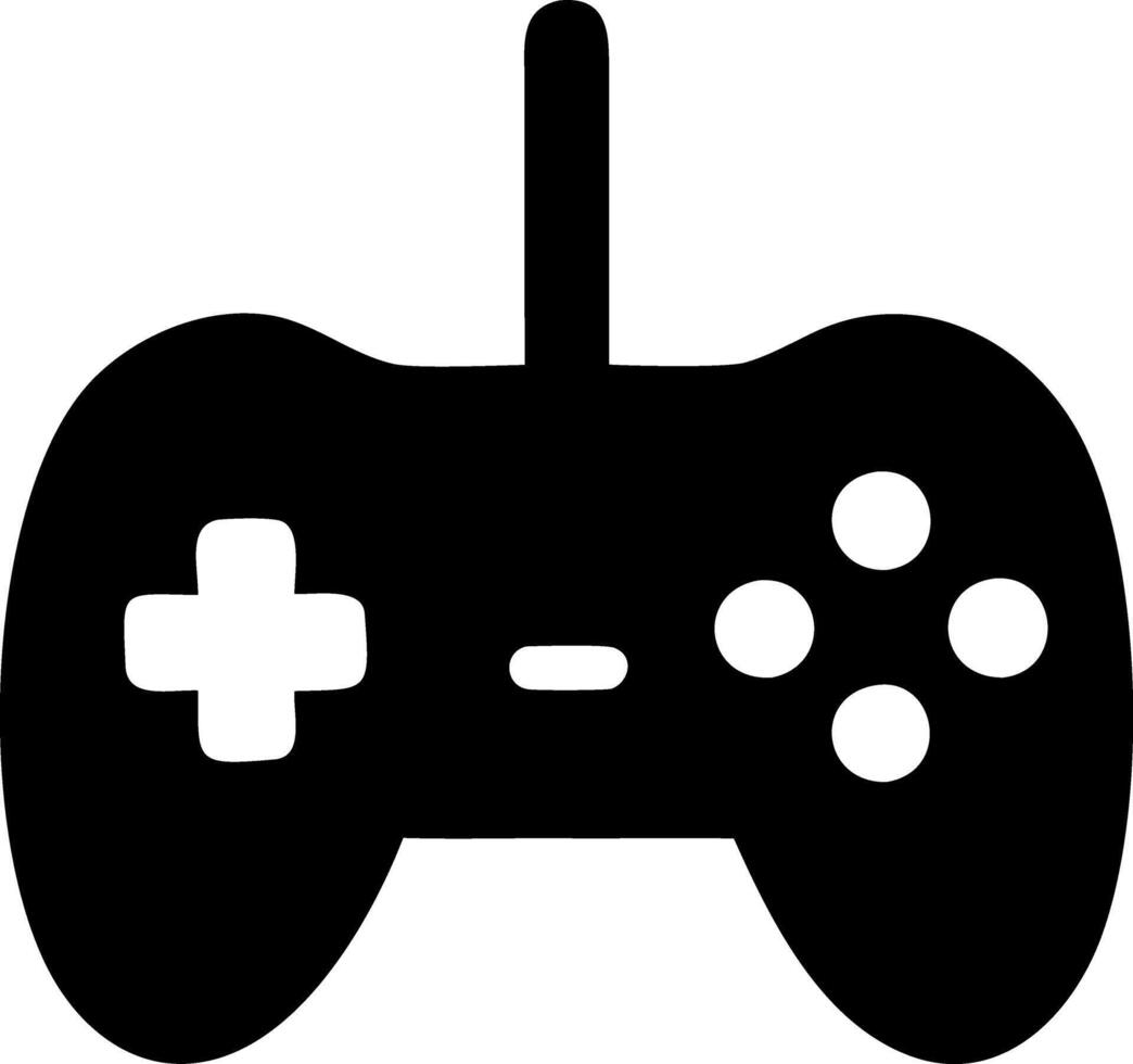 game console black fill icon vector