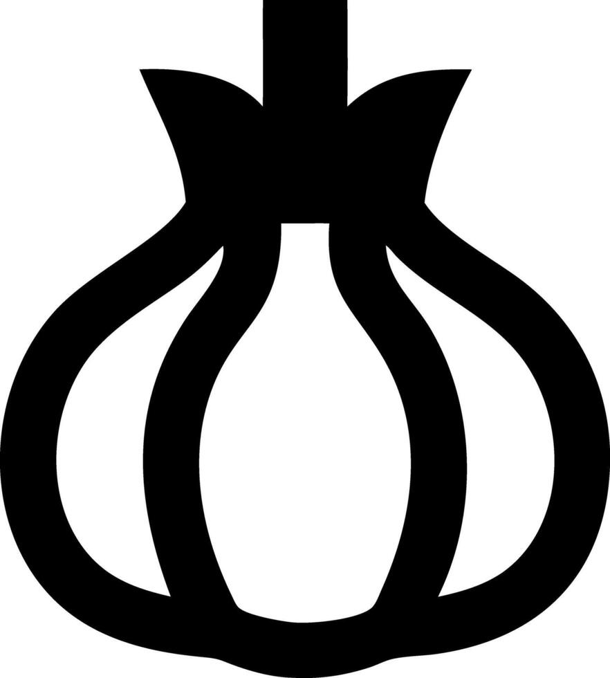 garlic pump black fill icon vector