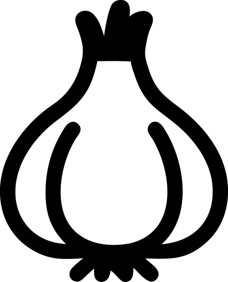 garlic pump black fill icon vector