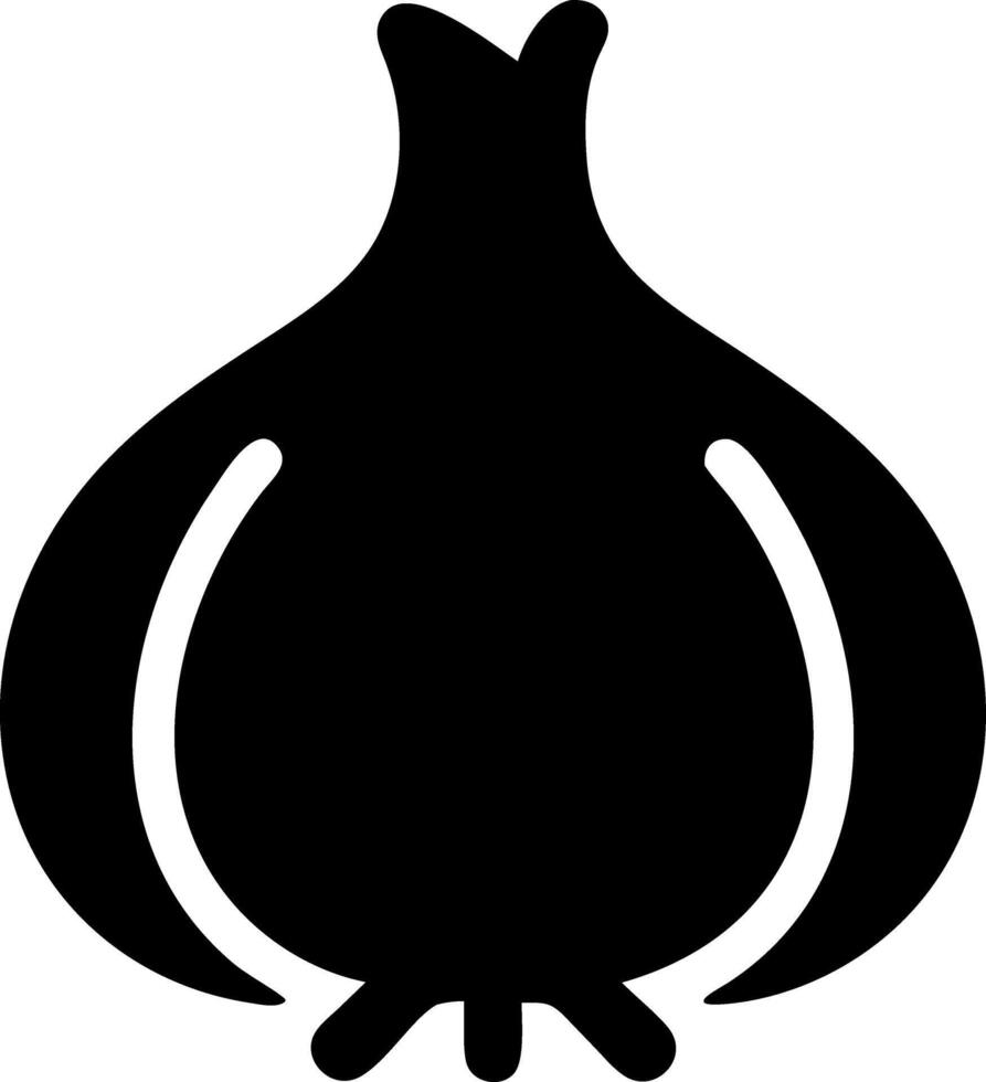 garlic pump black fill icon vector