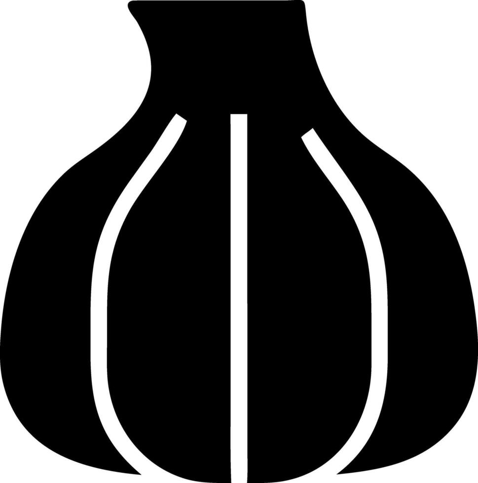 garlic pump black fill icon vector