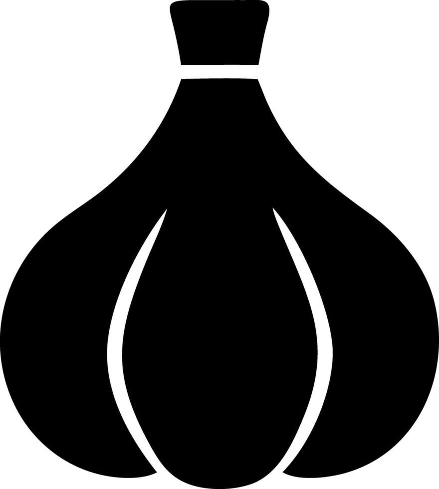 garlic pump black fill icon vector