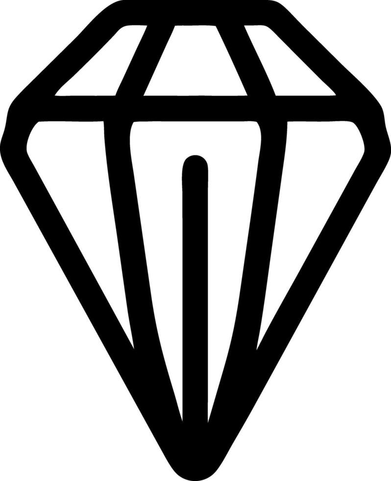 gem black fill icon vector