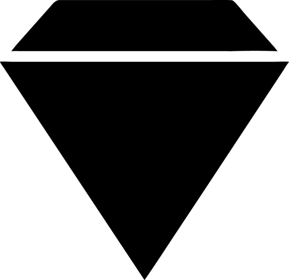 gem black fill icon vector