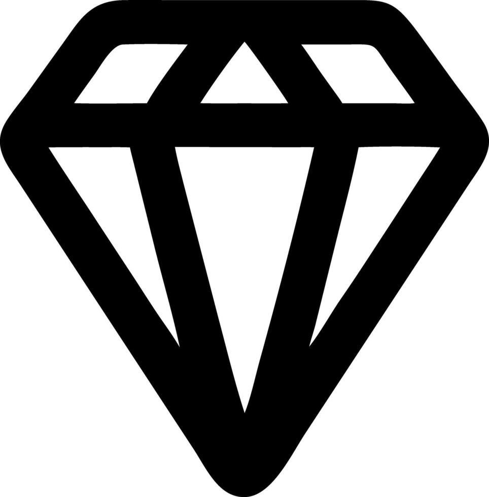 gem black fill icon vector