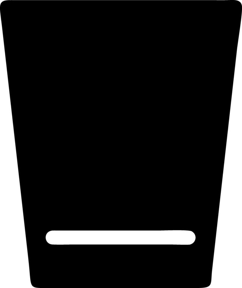glass black fill icon vector