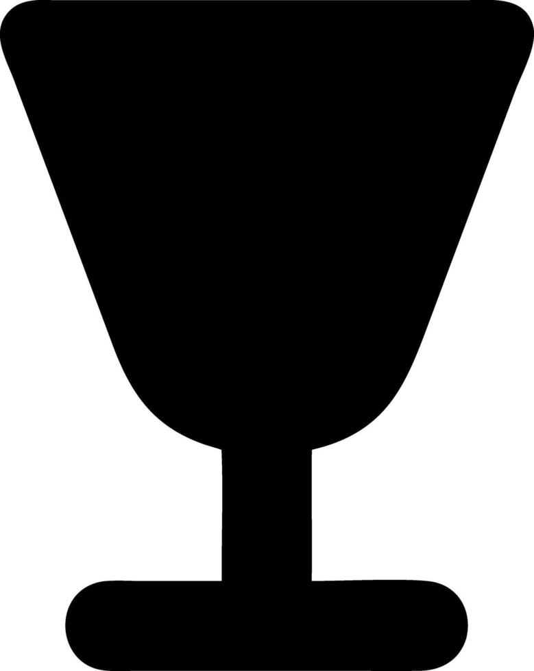 glass black fill icon vector