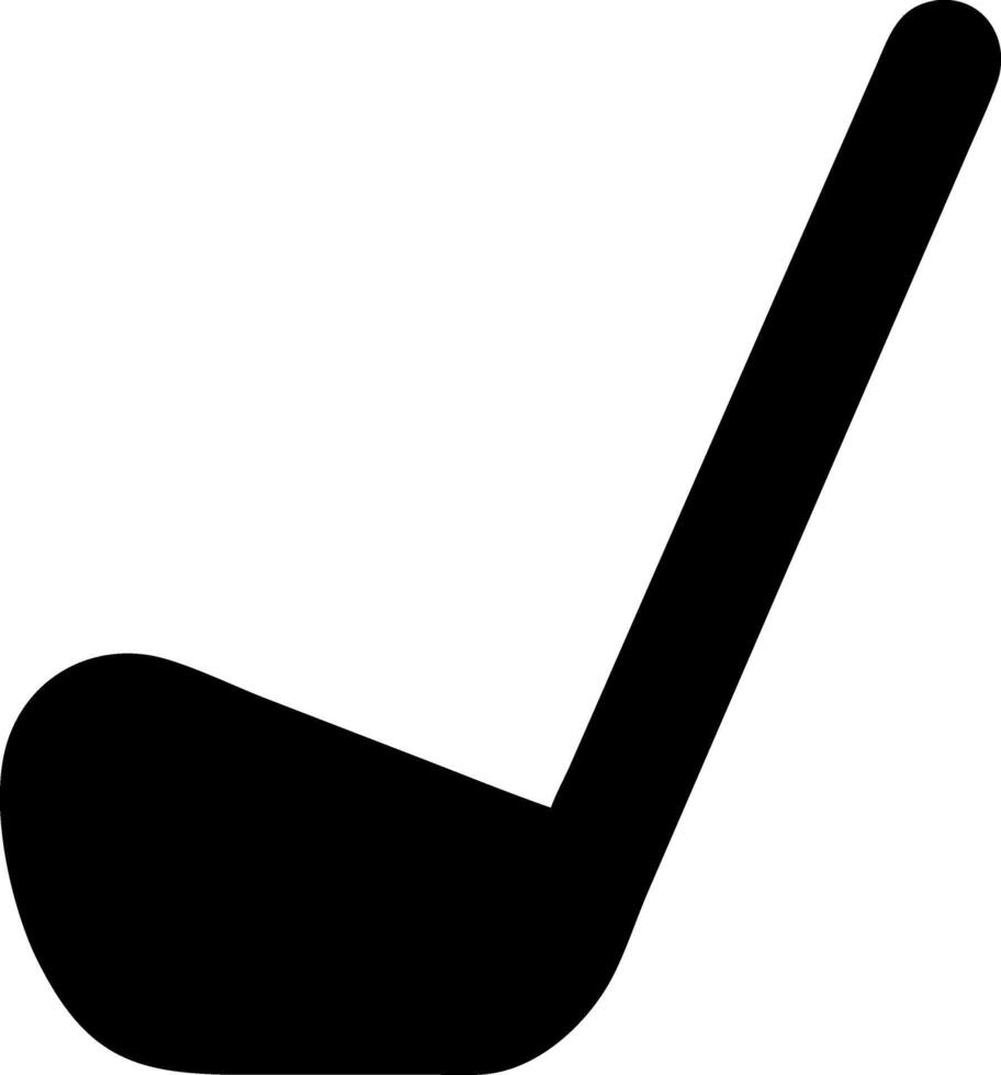 golf club black fill icon vector