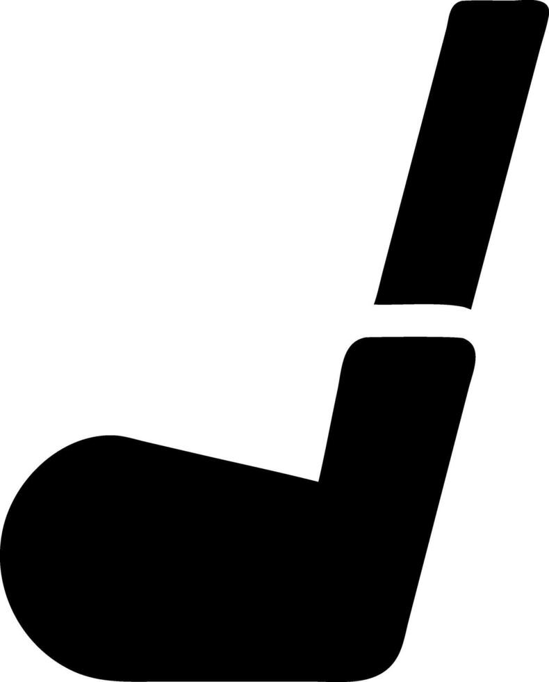 golf club black fill icon vector