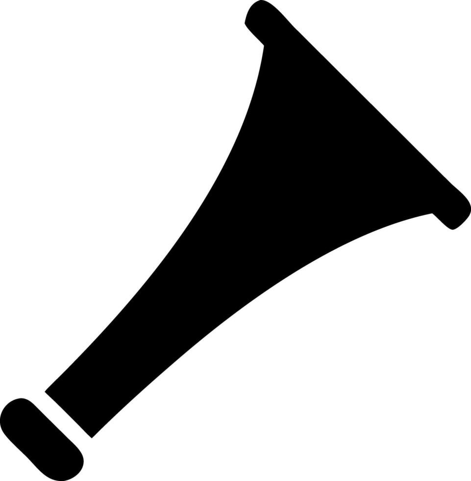horn black fill icon vector