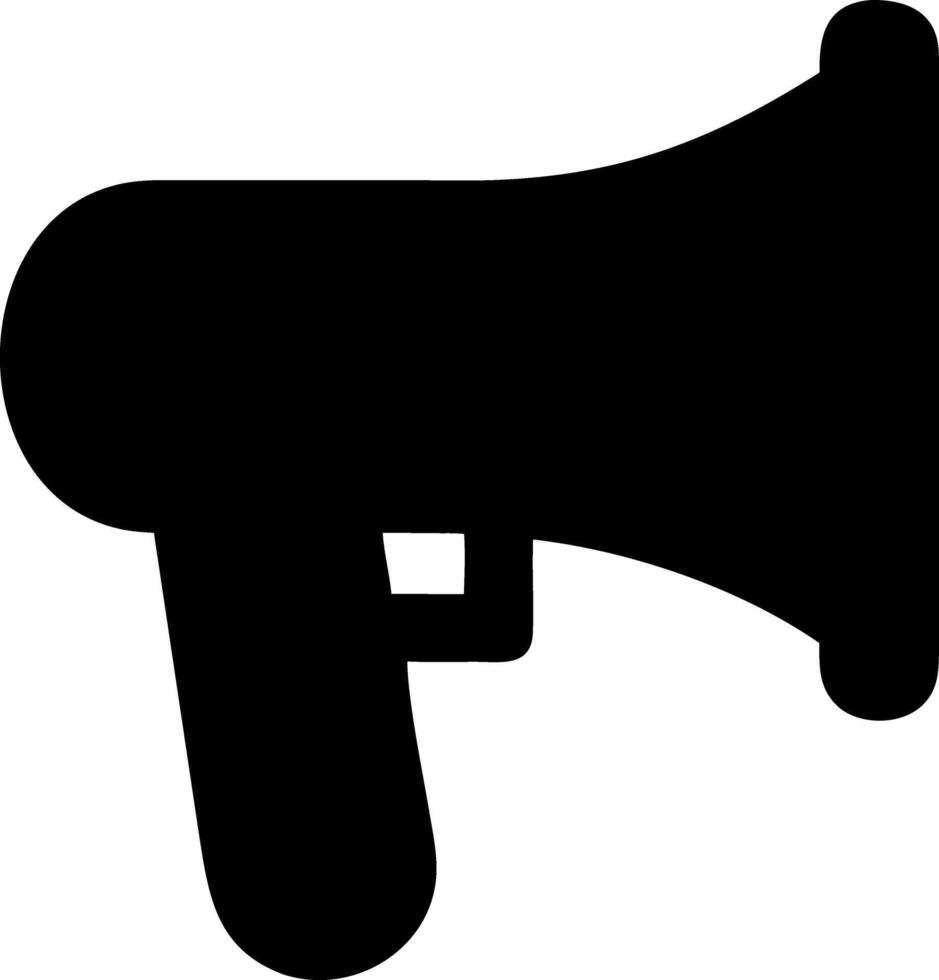 horn black fill icon vector