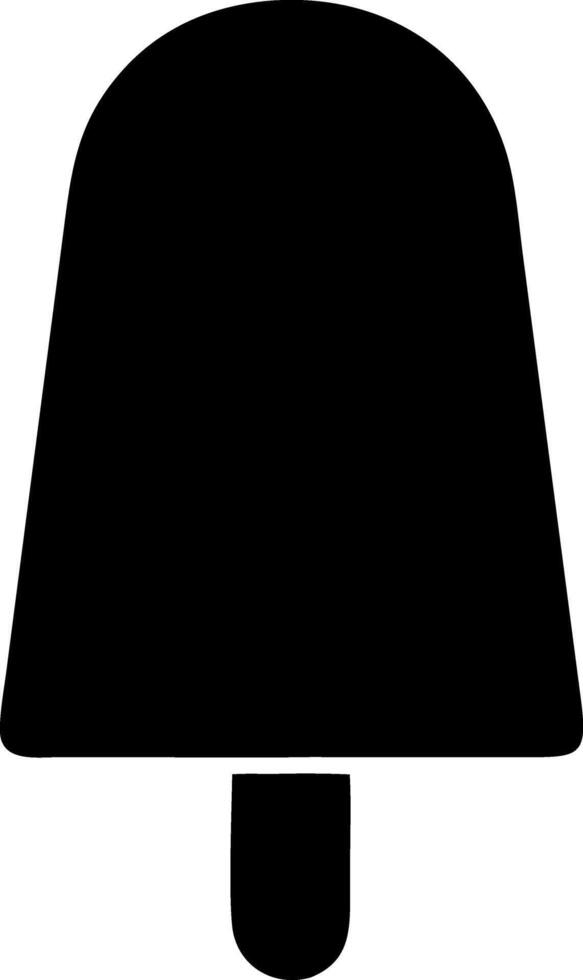 ice cream black fill icon vector