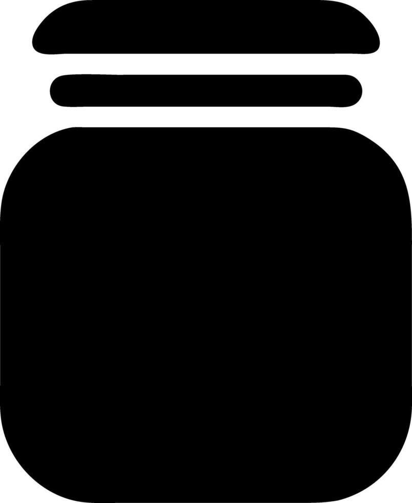 jar black fill icon vector