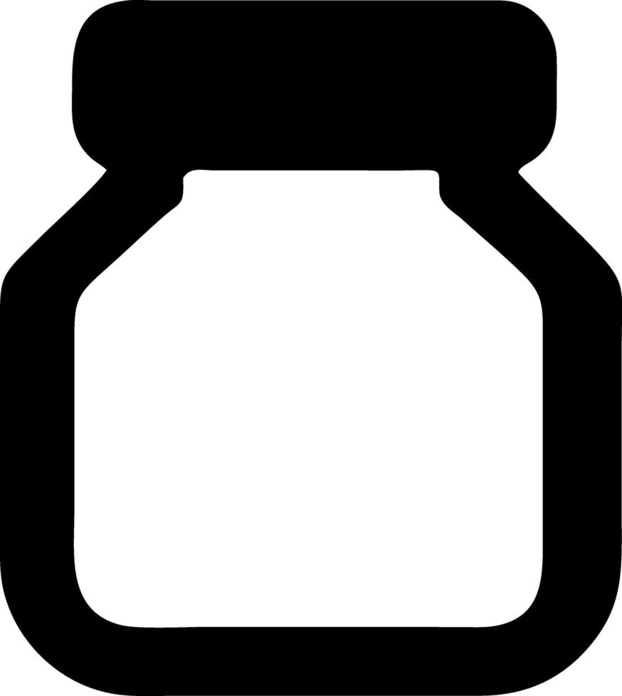jar black fill icon vector