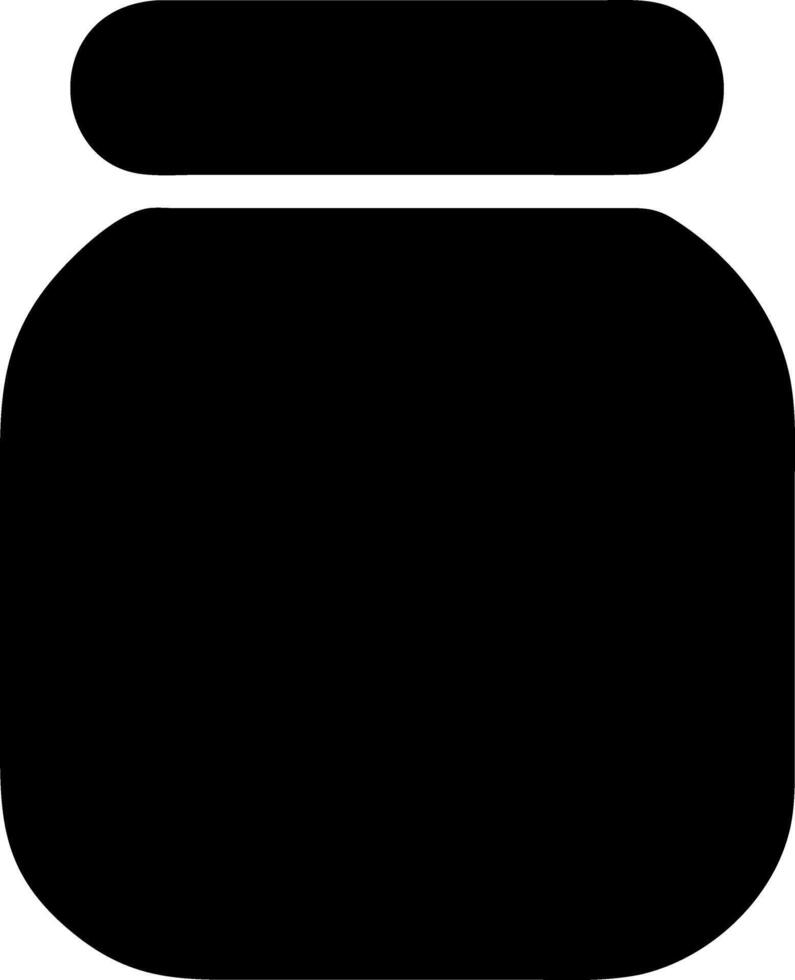 jar black fill icon vector
