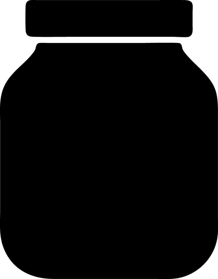 jar black fill icon vector