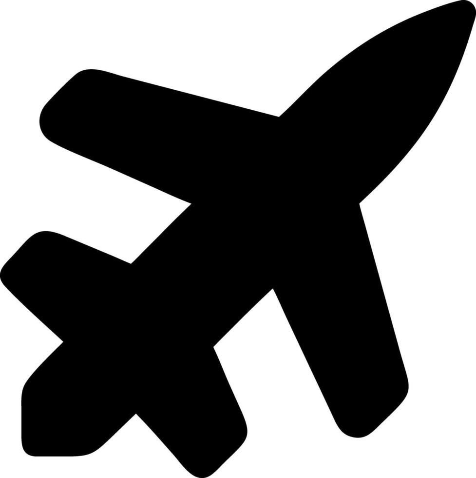 jet fighter black fill icon vector