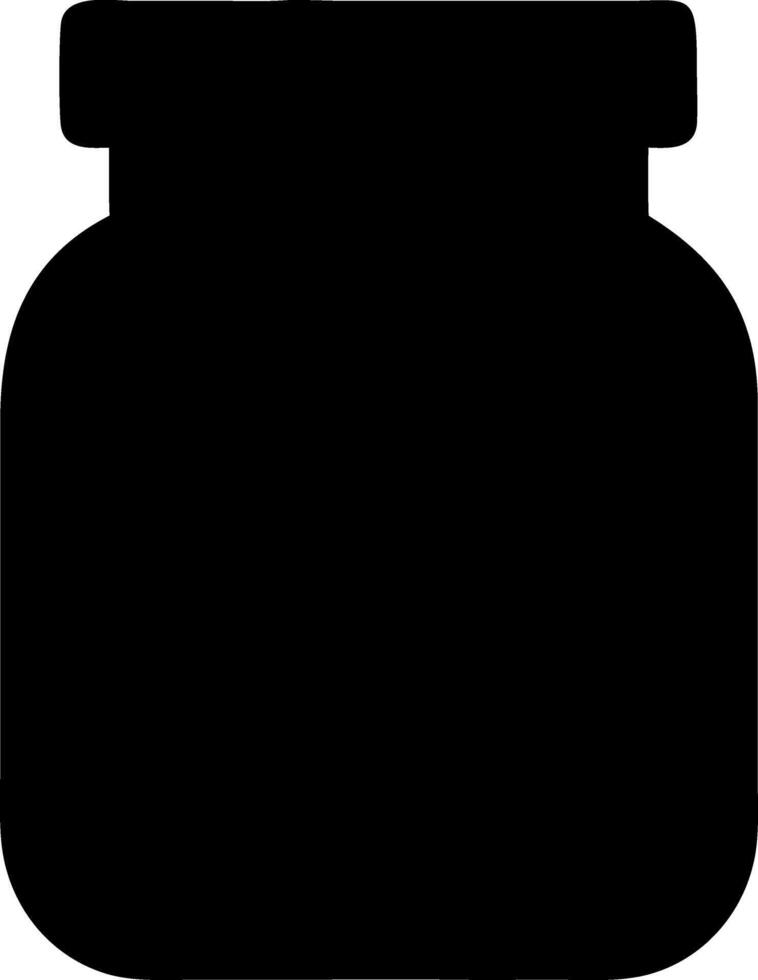 jar black fill icon vector