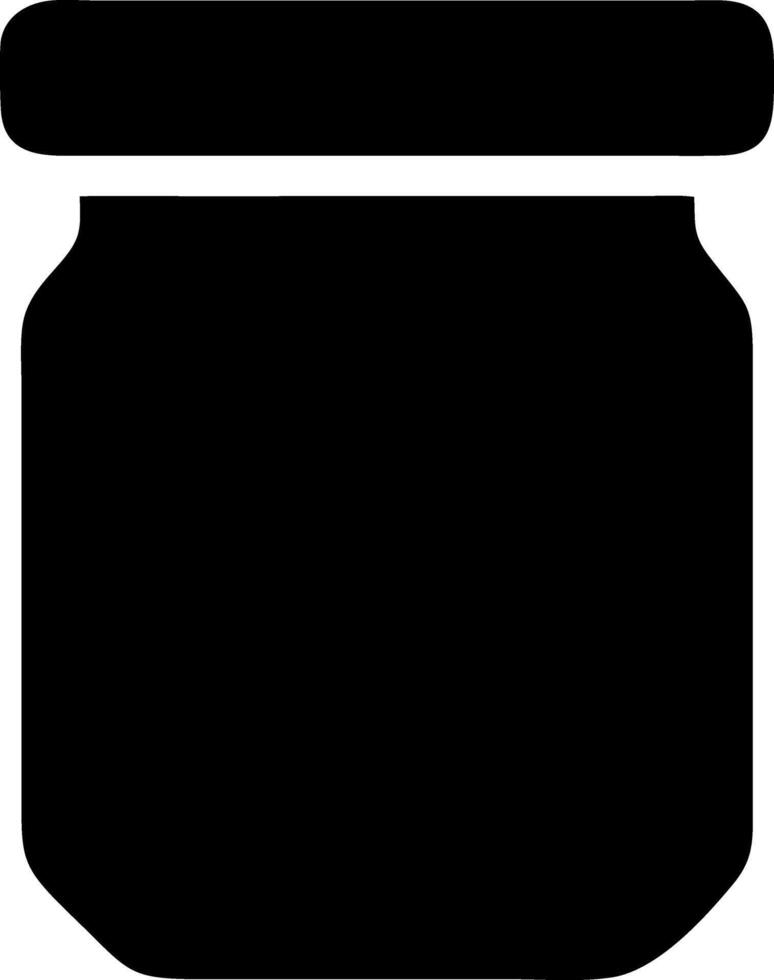 jar black fill icon vector