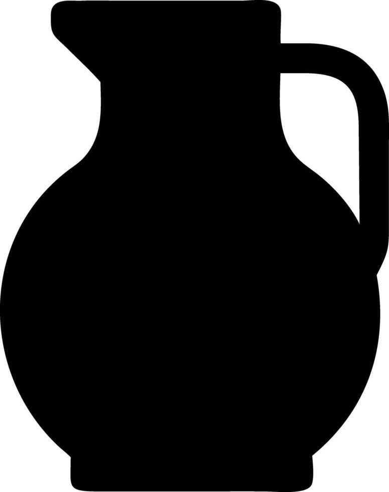 jug black fill icon vector