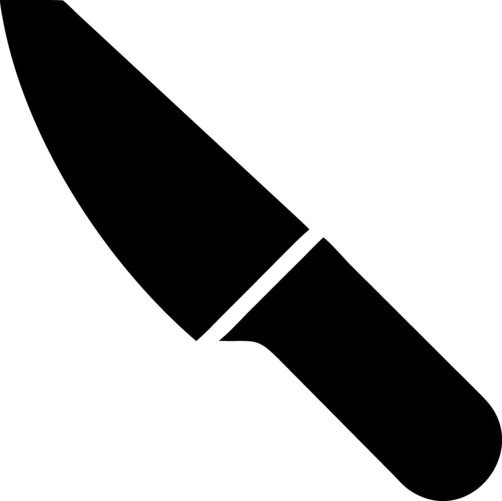 knife black fill icon vector