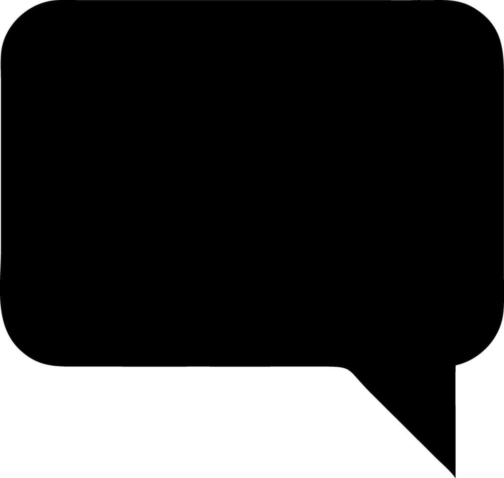 messages black fill icon vector