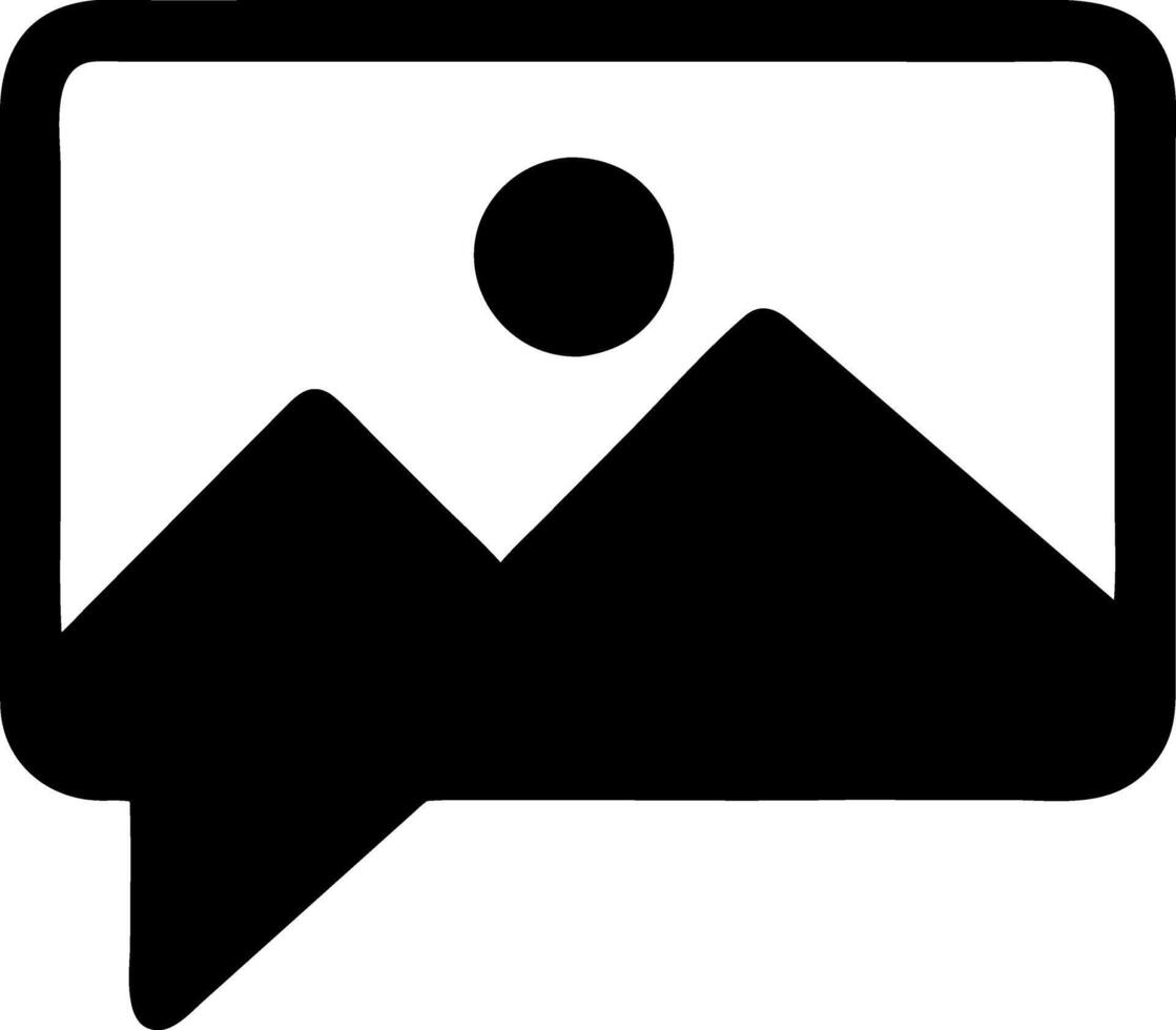 messages black fill icon vector