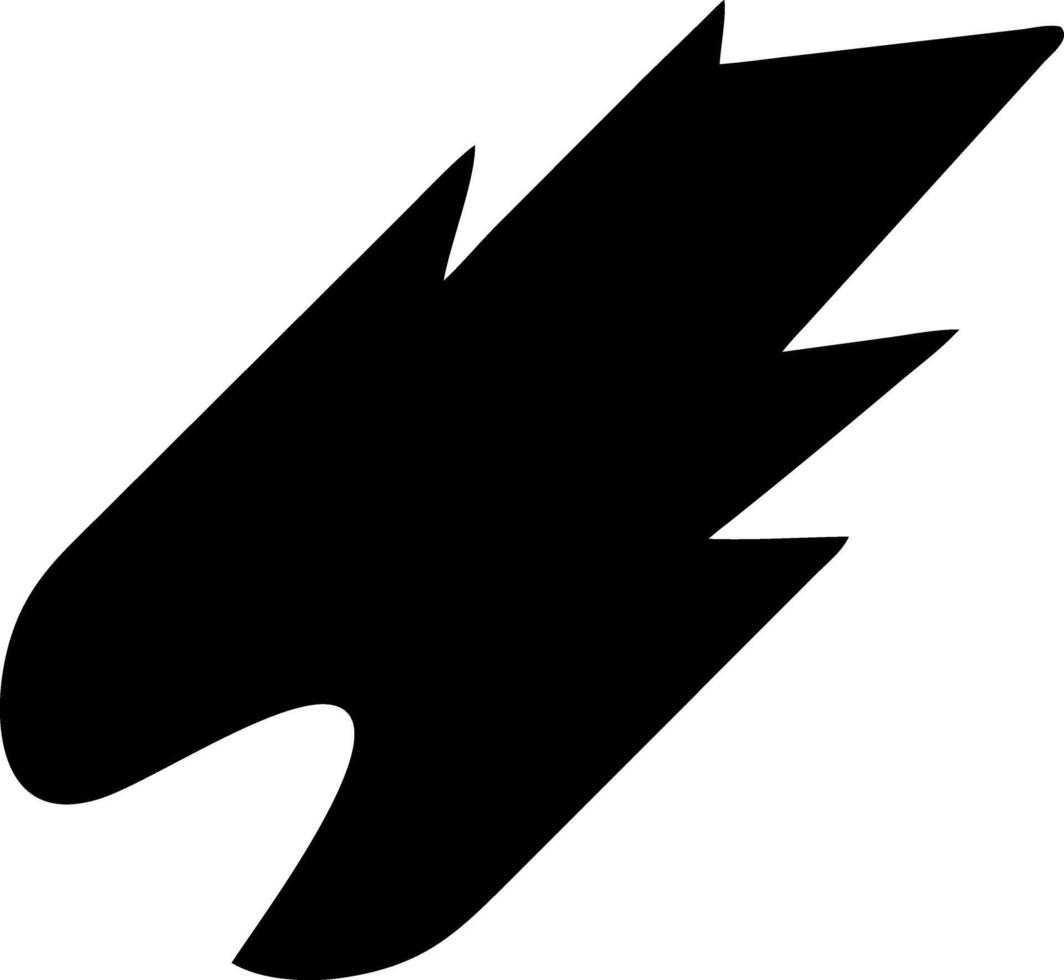 meteor black fill icon vector