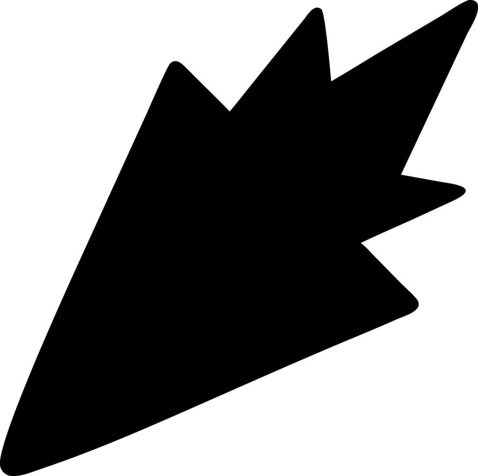 meteor black fill icon vector