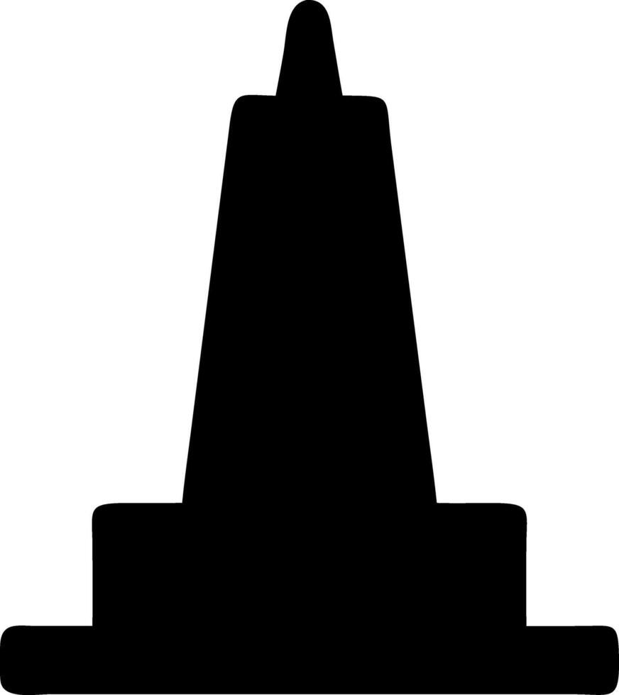 monument black fill icon vector