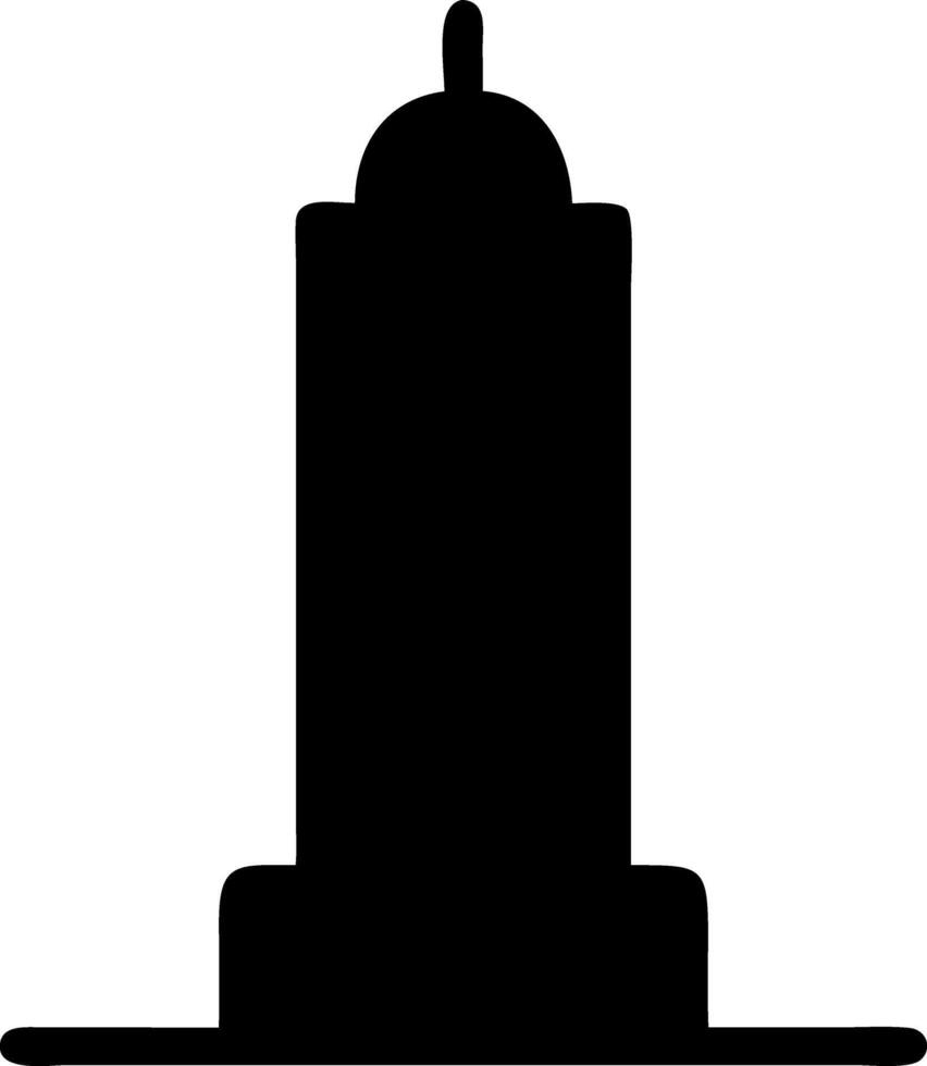 monument black fill icon vector