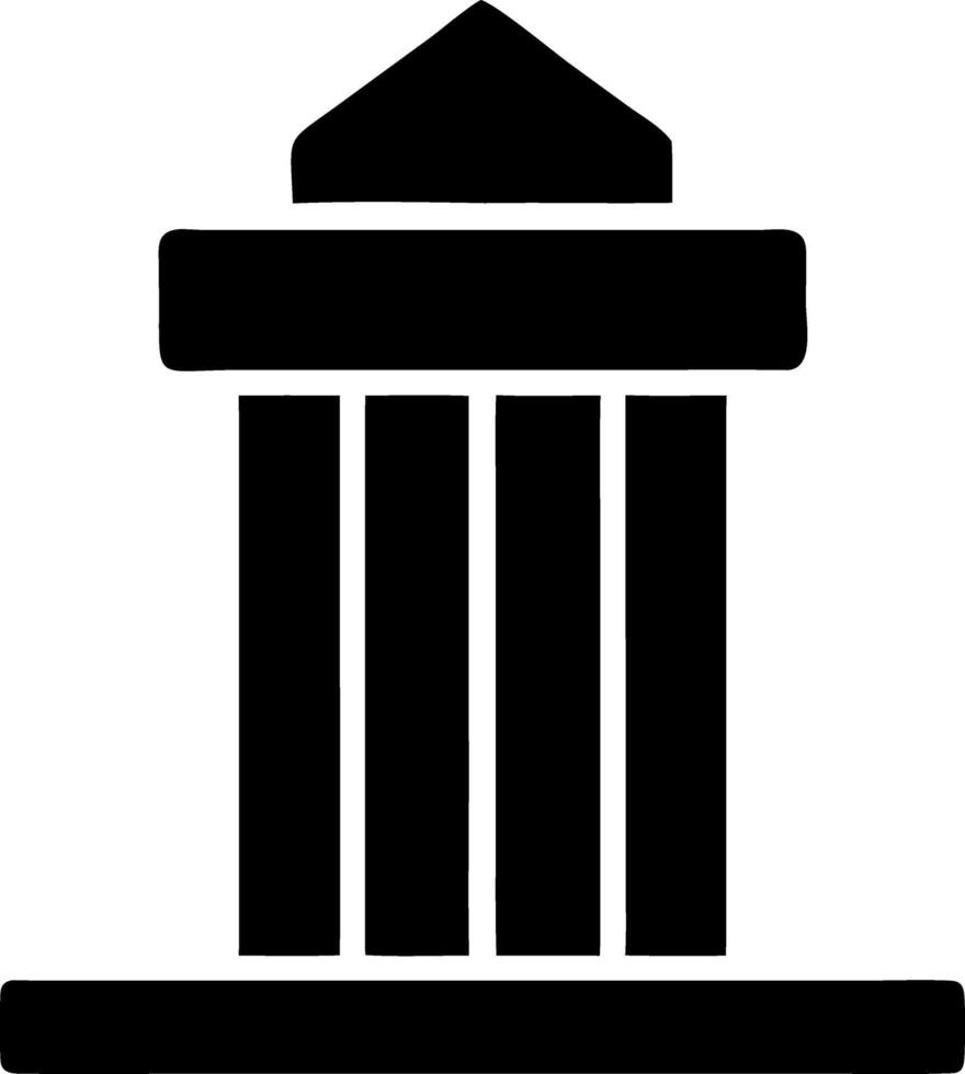 monument black fill icon vector