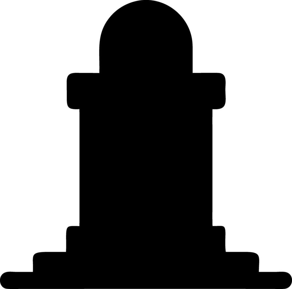 monument black fill icon vector