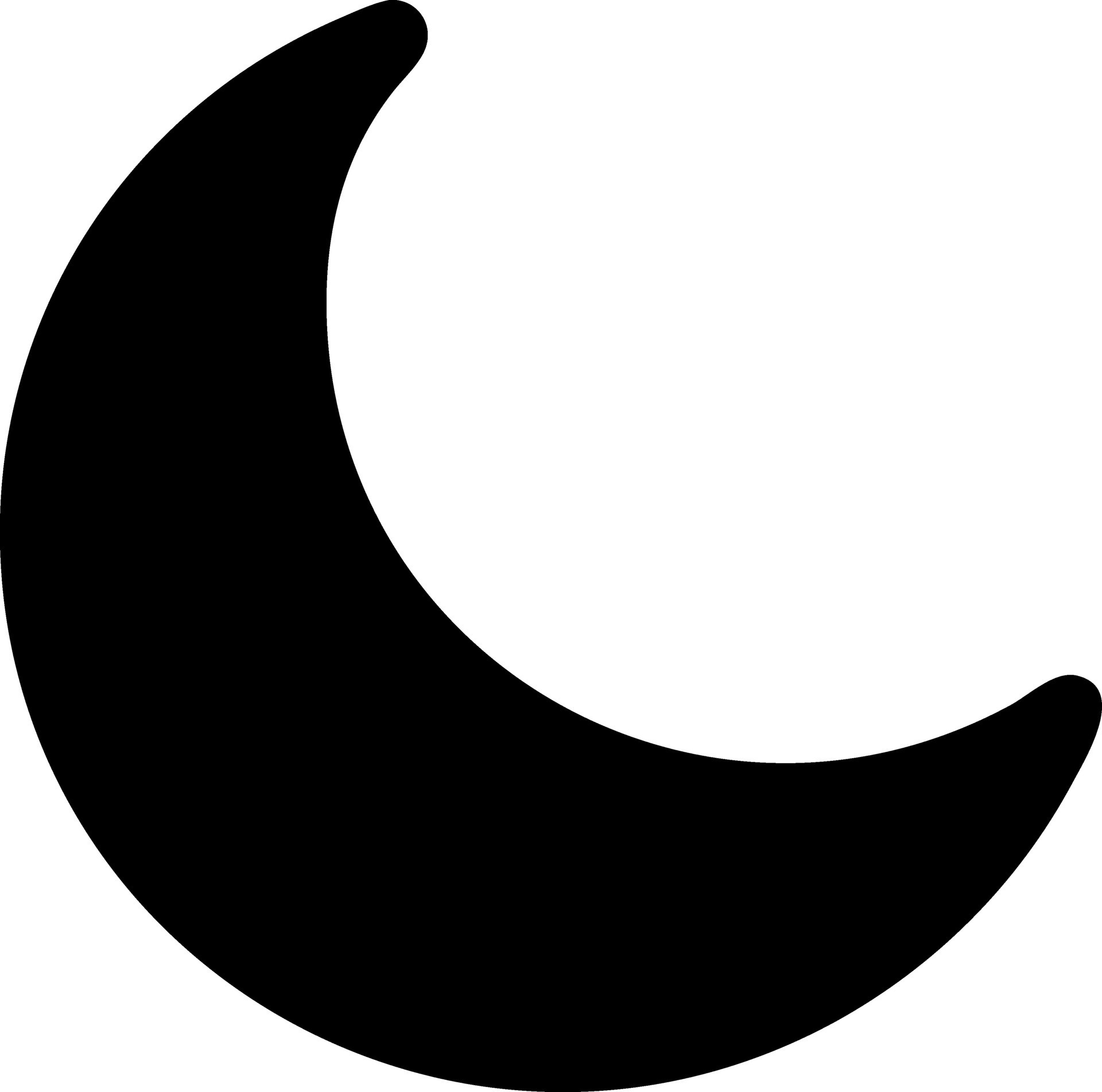 moon black fill icon 48371651 Vector Art at Vecteezy