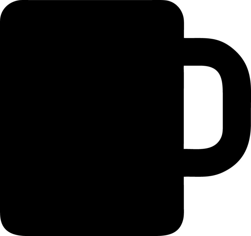 mug black fill icon vector