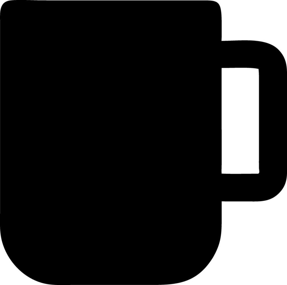 mug black fill icon vector